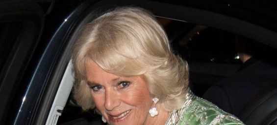 The Duchess of Corwall, wearing a green Caftan to an event in London./Ph. Hello Magazine