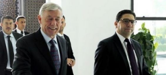 Foreign Affairs Minister Nasser Bourita and UN personal envoy Horst Köhler./Ph. DR