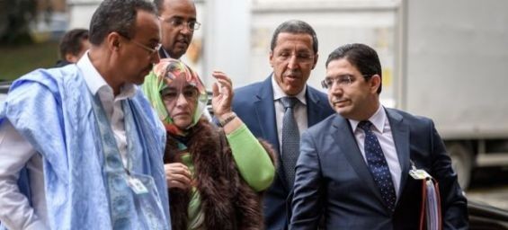 The Moroccan delegation in Geneva, during the first round-table, held in December 2018./Ph. DR