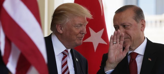 US president Donald Trump and and his Turkish counterpart Recep Tayyip Erdogan ./Ph. DR