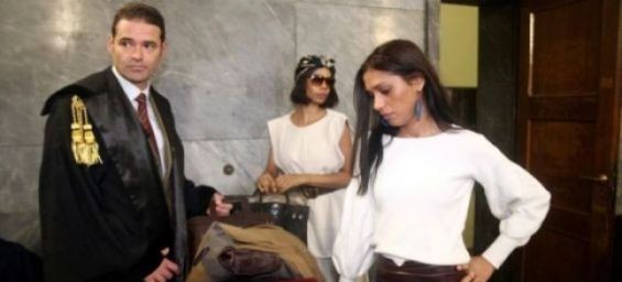 Moroccan-born model Imane Fadil in court./ Ph. DR