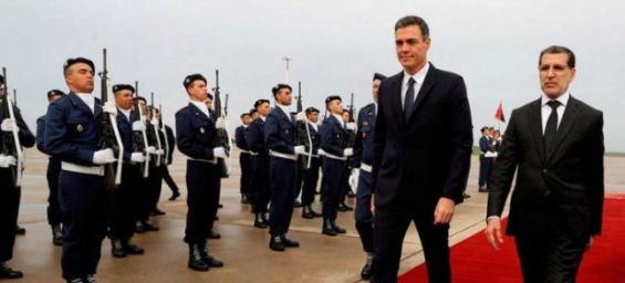 Spanish Prime Minister Pedro Sanchez and his Moroccan counterpart Saadeddine El Othmani. / Ph. DR