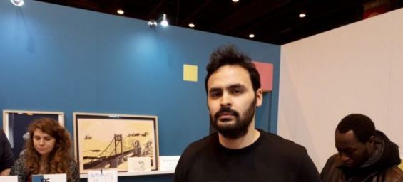 Moroccan-French cartoonist Rachid Sguini, aka Rakidd. / Ph. DR