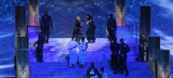 Madonna's performance at the Eurovision in Israel. / Ph. DR