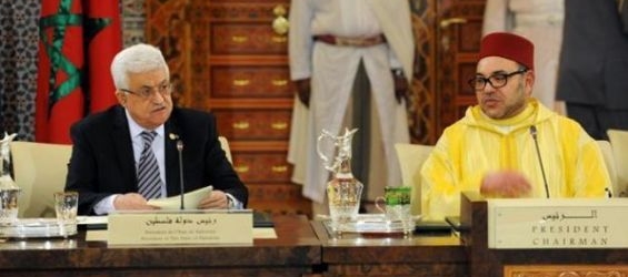 King Mohammed VI and Palestinian President Mahmoud Abbas. / Ph. DR