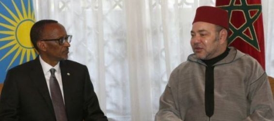 King Mohammed VI and Rwanda President Paul Kagame./Ph. DR