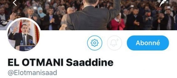 Prime Minister Saadeddine El Othmani's account before being suspended./Ph. Screenshot
