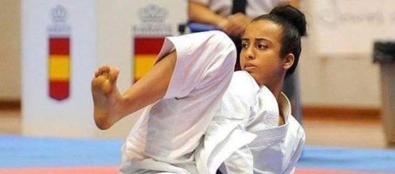 Sanae Agalmam wins bronze medal at the 2017 Karate World Championships in Spain. /Ph. Twitter Sanae Agalmam