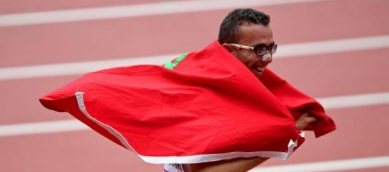 Youssef Benibrahim wins a gold medal at the London World Para Athletics./Ph. DR