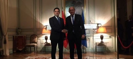 Nasser Bourita and Jean-Yves Le Drian, Wednesday 31 October  2018, at La Celle-Saint-Cloud. / Ph. Marouane Benabid - Yabiladi