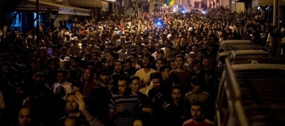 Protesters in Sidi Abid, Al Hoceima on the 30th of May 2017./Ph. Fadel Senna-AFP