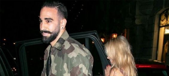 American-Canadian actress Pamela Anderson and her ex-boyfriend Adil Rami. / Ph. DR