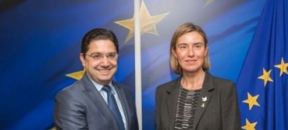 Foreign Affairs Minister Nasser Bourita and the High Representative for Foreign Affairs and Security Policy Federica Mogherini. / Ph. DR