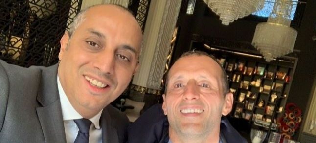 Moroccan-French entrepreneur Abderrahim Rochdi and the head of Tenso Digital Africa Omar Tikaouine. / Ph. DR