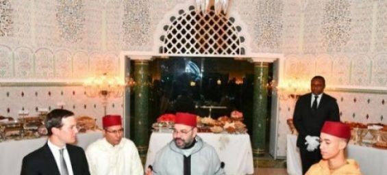 Donald Trump's senior advisor Jared Kushner with King Mohammed VI. / Ph. DR