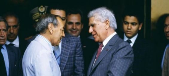 King Hassan II and Algerian President Chadli Bendjedid. / Ph. DR