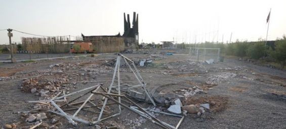 Ait Faska's Holocaust memorial after it was demolished by the authorities. / Ph. PixelHelper-Facebook