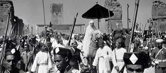 King Mohammed V during the Allegiance Day in Rabat./Ph. DR