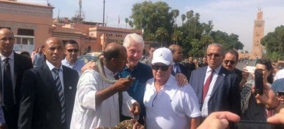 Former US president Bill Clinton in Marrakech. / Ph. DR