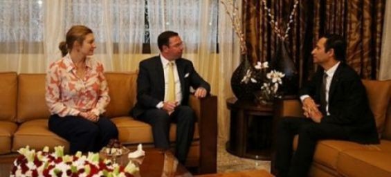 Prince Guillaume, Hereditary Grand Duke of Luxembourg, and his wife Princess Stéphanie de Lannoy in Morocco. / Ph. MAP