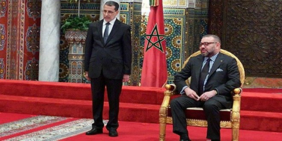 Head of the government Saadeddine El Othmani and King Mohammed VI. / Ph. DR