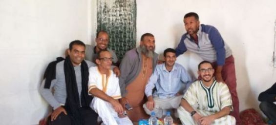 The three Sahrawi activists held since June in the Tindouf camps. / Ph. DR