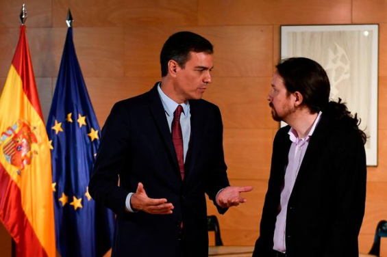 Pedro Sanchez (PSOE) and Pablo Iglesias (Podemos). / Ph. DR