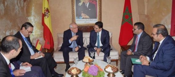 Foreign Minister Nasser Bourita and his Spanish counterpart Josep Borrell./Ph. DR