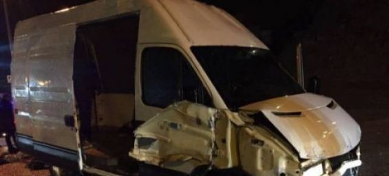 The van that was carrying 52 migrants. / Ph. DR