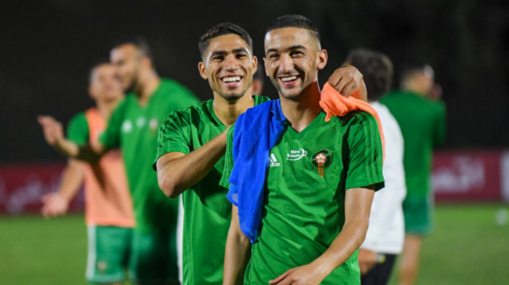 Achraf Hakimi and Hakim Ziyach. / DR