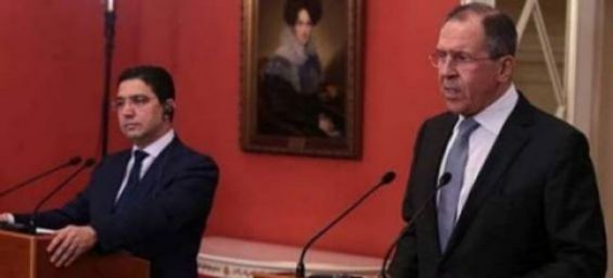 Foreign Minister Nasser Bourita and his Russian counterpart Sergey Lavrov. / DR