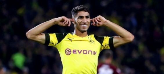 International player Achraf Hakimi. / DR