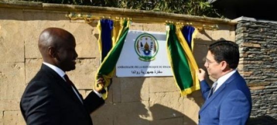The inauguration ceremony of a Rwandan embassy in Rabat. / DR