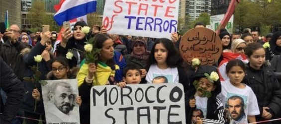 A rally organized in the Netherlands to support the Hirak./Ph. Rijnmond-Archive