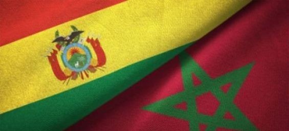 The Bolivian and Moroccan flags. / DR