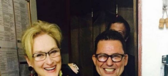 Chef Ben with Meryl Streep. / DR