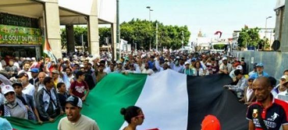 A march to support Palestine in Rabat on June 29, 2019. / Ph. AFP