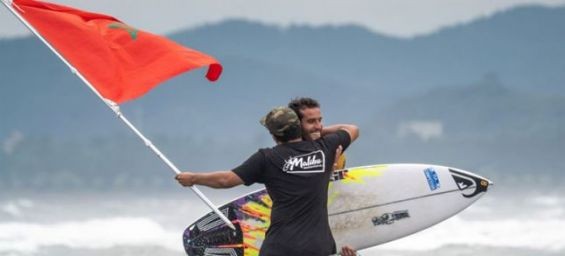 Moroccan surfer Ramzi Boukhiam. / DR