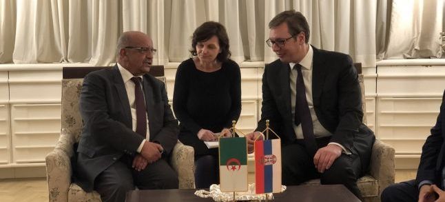 Algerian Foreign Minister Abdelkader Messahel and the Serbian President Alexandar Vucic./Ph. Abdelkader Messahel Twitter account