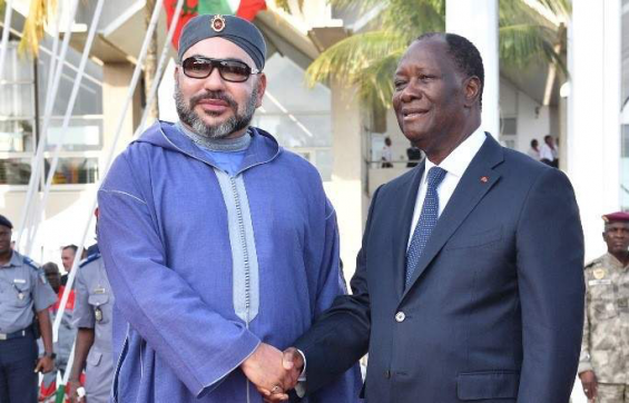 King Mohammed VI and the President of Cote d'Ivoire Alassane Ouattara. / Archive