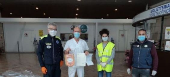 Moroccan sweets distributed in a Bergamo field hospital. / DR