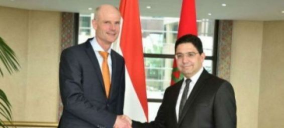 Foreign Affairs Minister Nasser Bourita and his Dutch counterpart Stef Blok. / Ph. MAECI