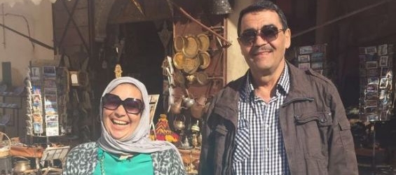 Khadija Khalloufi and her husband Sabah Abdullah./Ph. Sabah Abdullah