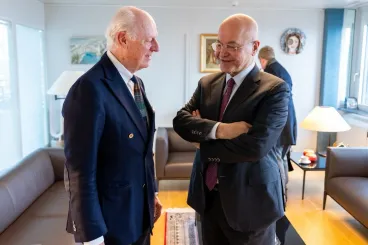 Staffan de Mistura rencontre Barham Salih pour renforcer le rôle de l'ONU dans le dossier du Sahara