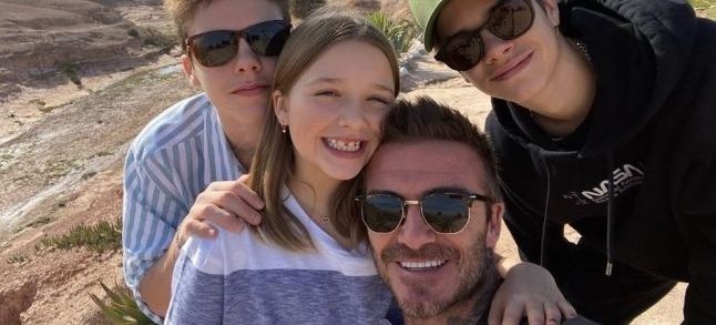 David and Victoria Beckham enjoy a family vacation in Morocco