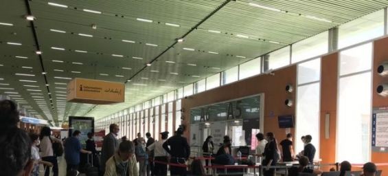 British travelers awaiting repatriation. / The British Embassy in Rabat