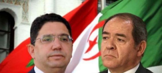 Moroccan Foreign Affairs Minister Nasser Bourita and his Algerian counterpart Sabri Boukadoum. / DR