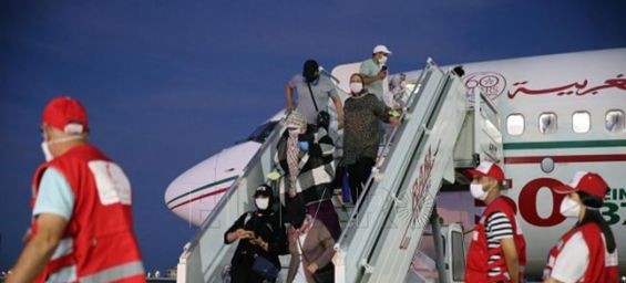The fourth group pf Moroccans repatriated from Turkey. / MAP