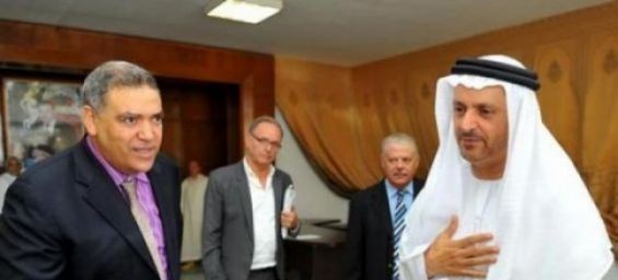 El Asri Said Ahmad Al Dhahiri, former UAE ambassador to Morocco, and Interior Minister Abdelouafi Laftit. / DR