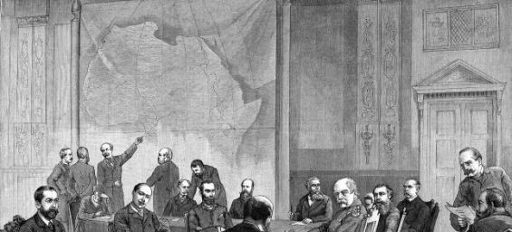 A painting of the Berlin conference. / DR